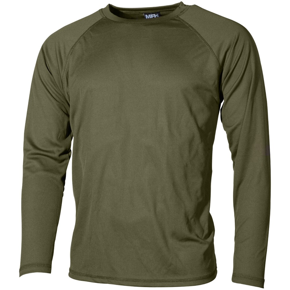 MFH US Undershirt Level I Gen III Top ECWCS Thermal Gym Army Military OD Green