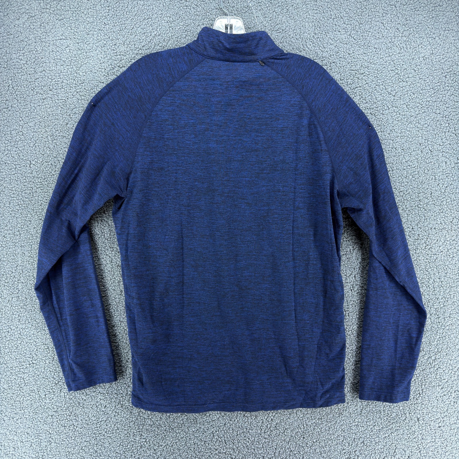 Road Runner Sports 1/4 Zip Pullover Mens L Blue Heather Running Shirt Stretch gallery