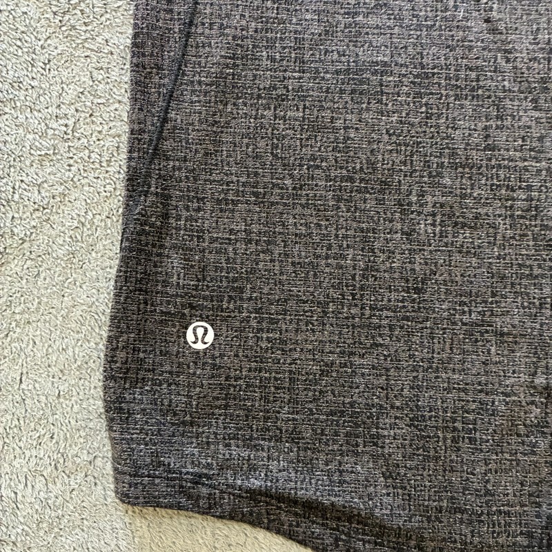 Lululemon Drysense Heathered Black Mesh Short Sleeve Athletic Shirt Men’s Size M gallery