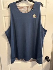 NWT IRG Trailhead Reversible Mesh Men Tank Blue And Green Print Size 2XL