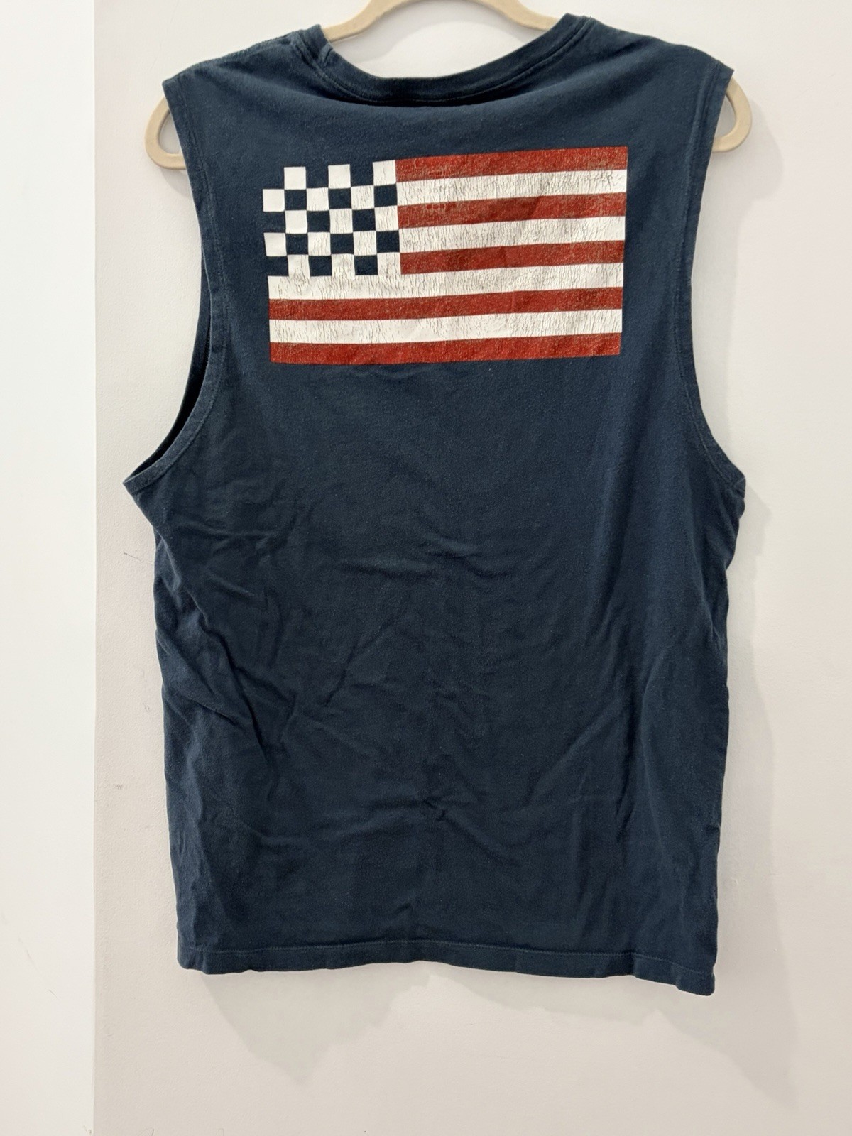 Fox Men's Turquoise Muscle Tank Crew Neck Sleeveless Logo Size L gallery