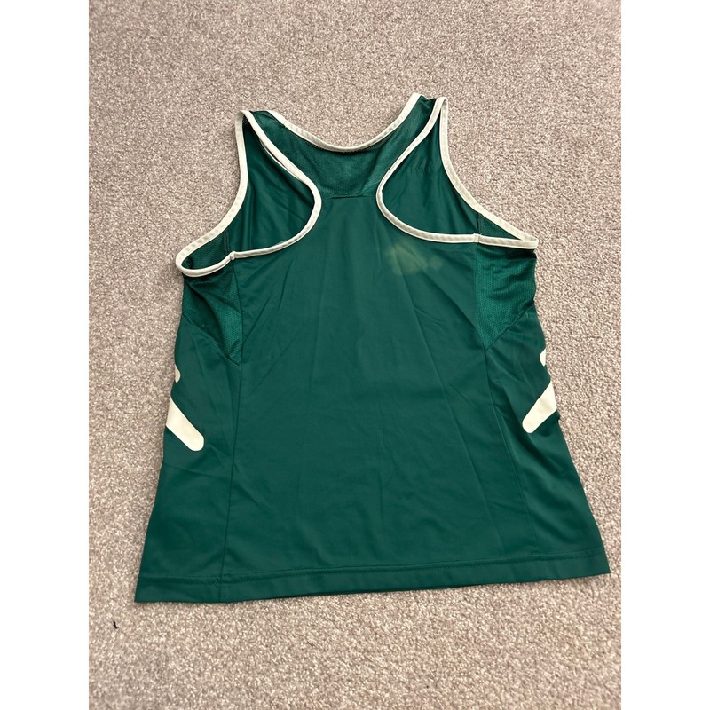Adidas Patrick Henry Patriots Jersey Medium Green Good Racerback AK4001 gallery