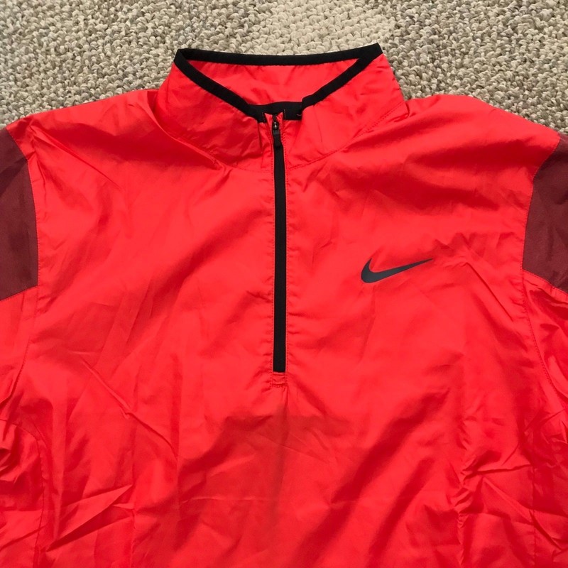 Nike Golf 1/2-Zip Top Shirt Jacket Windbreaker Shield Red 726405-696 Men's M gallery