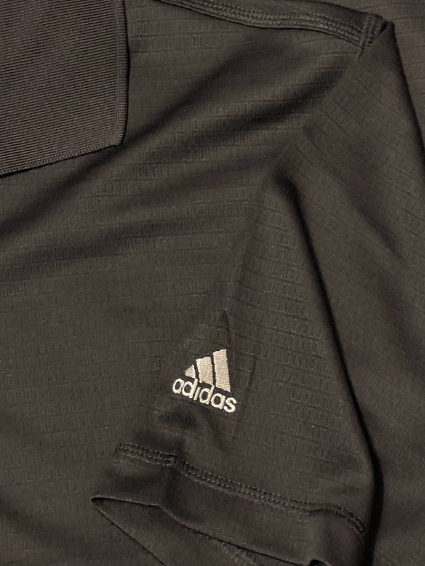 ADIDAS CLIMALITE SOLID GOLF POLO SHIRT MEN SMALL BLACK POLYESTER ATHLETIC gallery