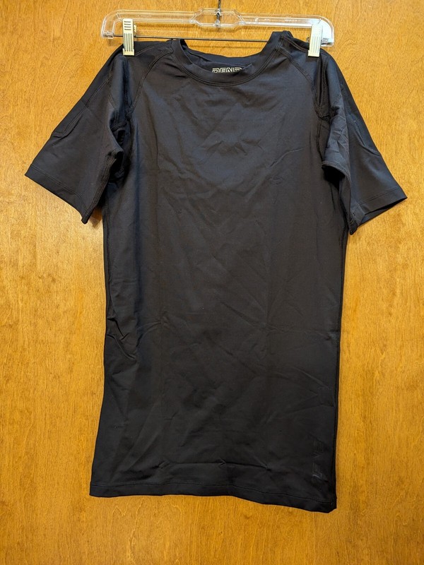 DFND Recovery Compression Training Short Sleeve Shirt Running Black Large MC218 gallery