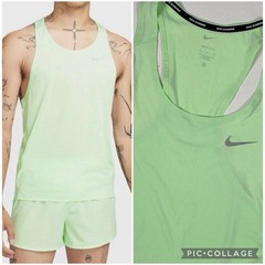Nike Fast Men’s Size Medium Dri-FIT Running Singlet Slim Fit Green FN4229-376 M