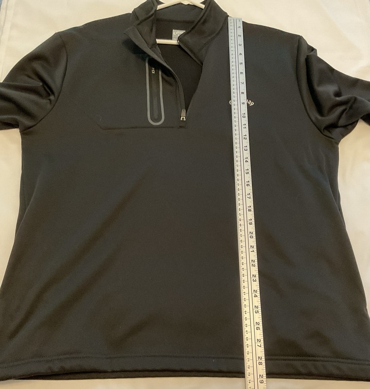 Callaway Pullover 1/4 Zipper Mens Athletic Mock Neck, Fleece Lining XL gallery