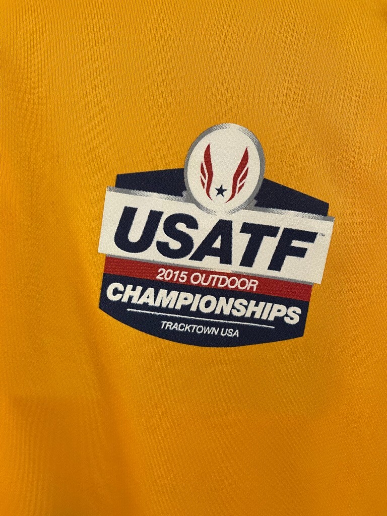 Nike Dri-Fit 2015 Orange USATF Championships Eugene Tracktown Polo Size Large gallery