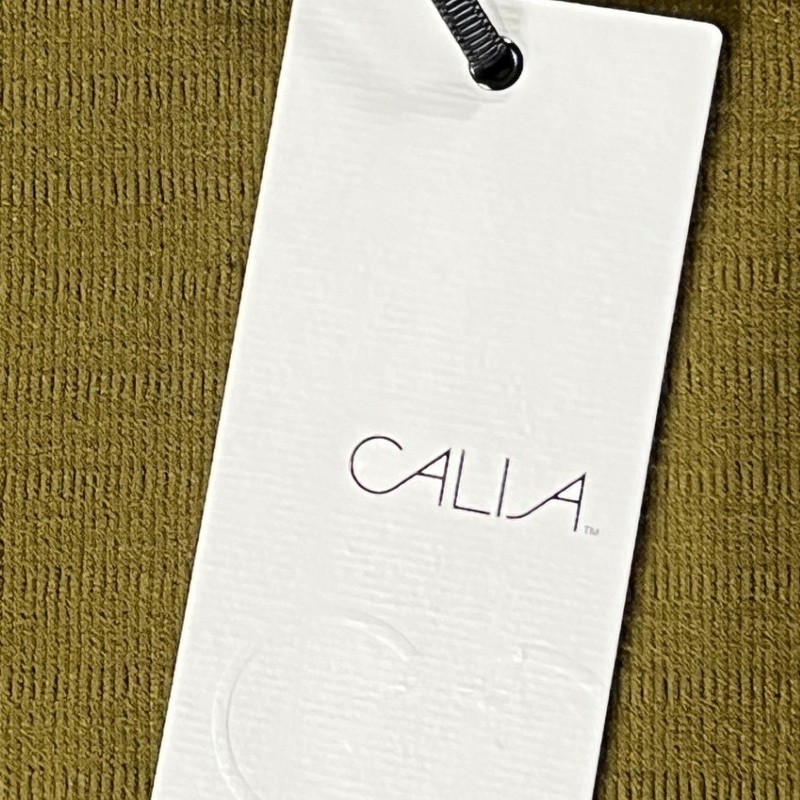 CALIA Focus Seamless Crop Tee Dark Khaki Olive Green Elbow Sleeve Men Medium NEW gallery