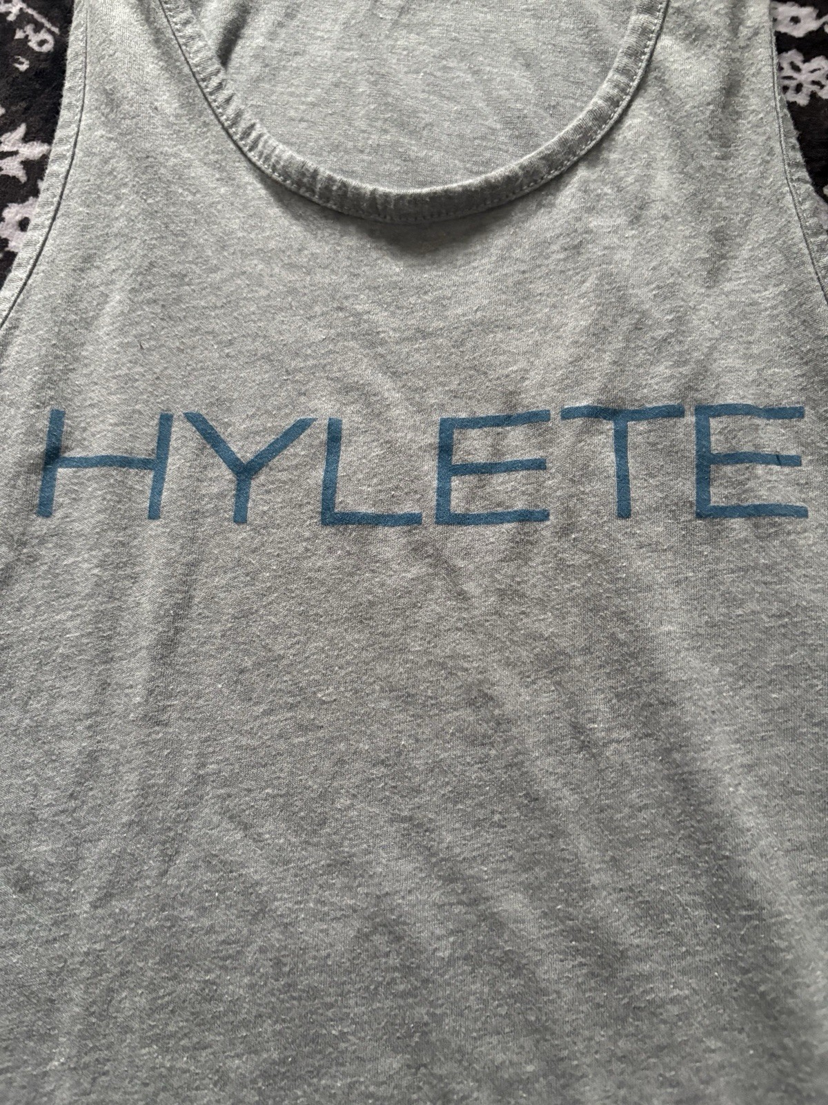 HYLETE Men's Gray Logo Tank Top Size Small Neck Athletic Fit gallery