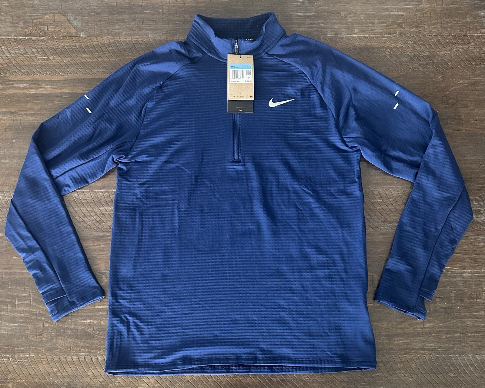 Nike Stride Winterized Running Top 1/2 Zip Textured Repel Men's Size M HV2707492 gallery