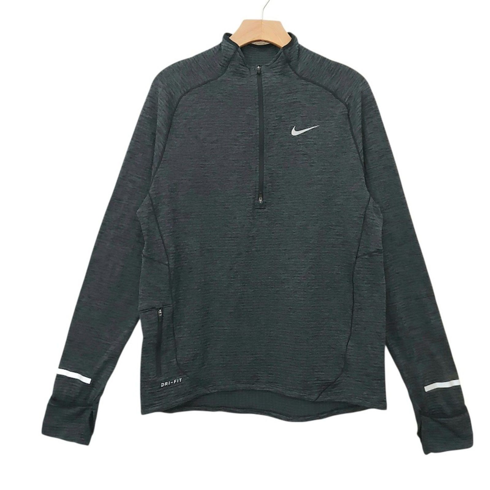 Nike Dri-FIT Element Sphere 1/2-Zip Running Top Mens Medium Gray Pullover Gym gallery