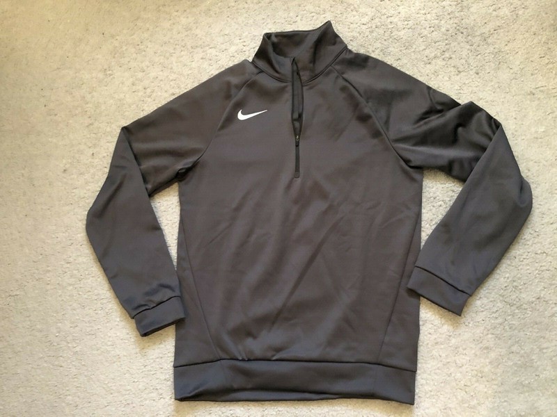 Nike Therma Gray Anthracite 1/4 Zip Training Top Pullover 897090-060 Size Small gallery