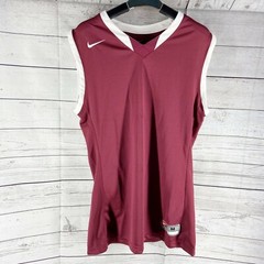 Nike Mens Team Enferno Basketball Sleeveless Jersey Dark Red White M, L