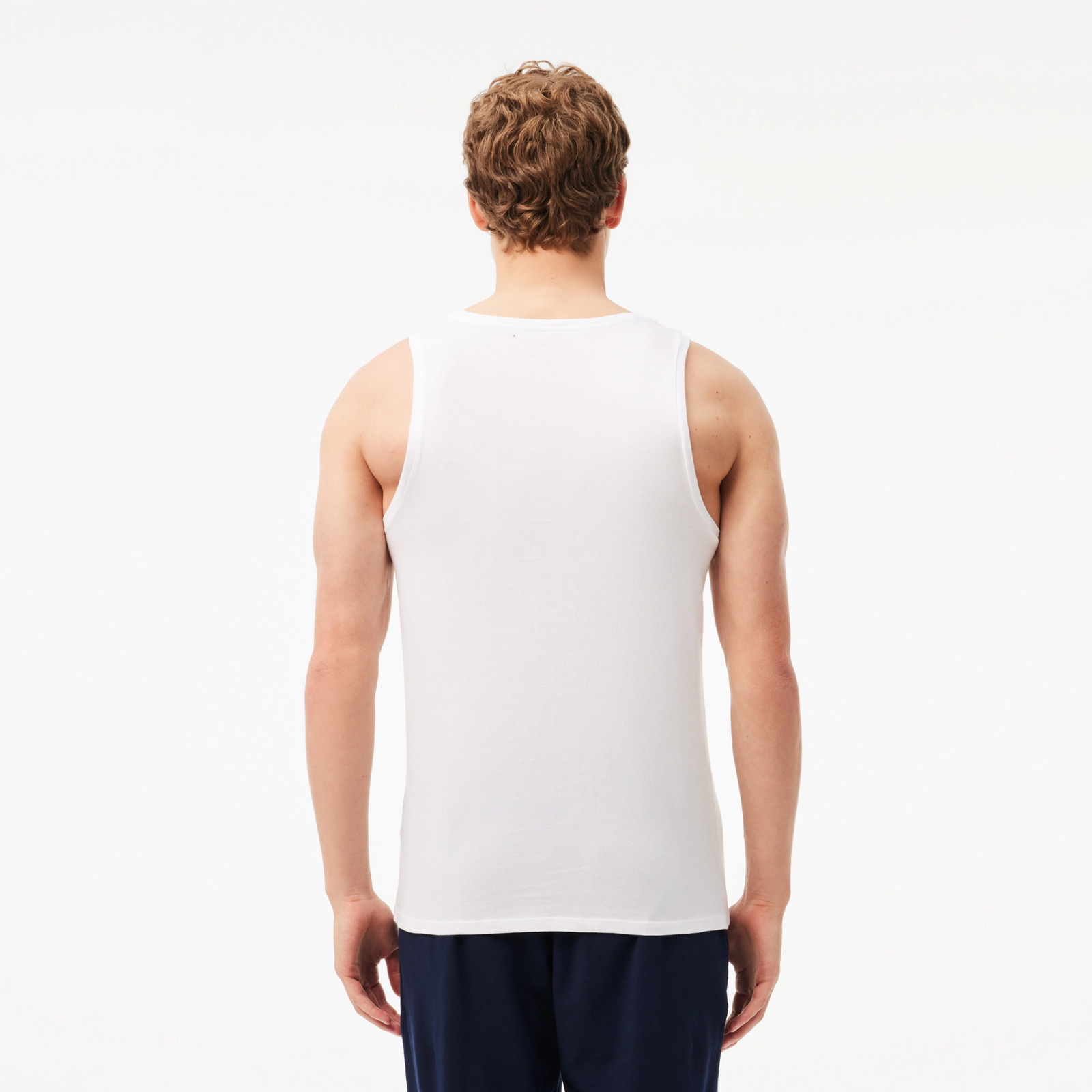 Lacoste Men's Essentials Slim Fit Tank Tops (3 Pack) gallery