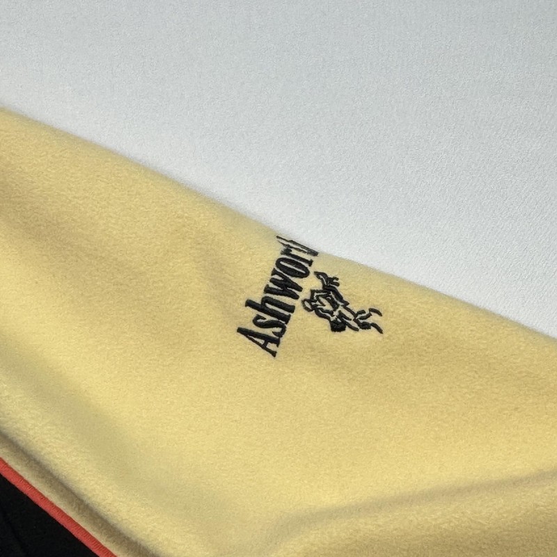 Ashworth Pullover Mens Large Black Yellow Dry Tech Thermal Windblock Golf gallery