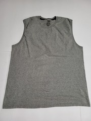 (#B1) Athletic Works Men’s Tri-Blend Muscle Tee Shirt Tank Top, Size XL Gray