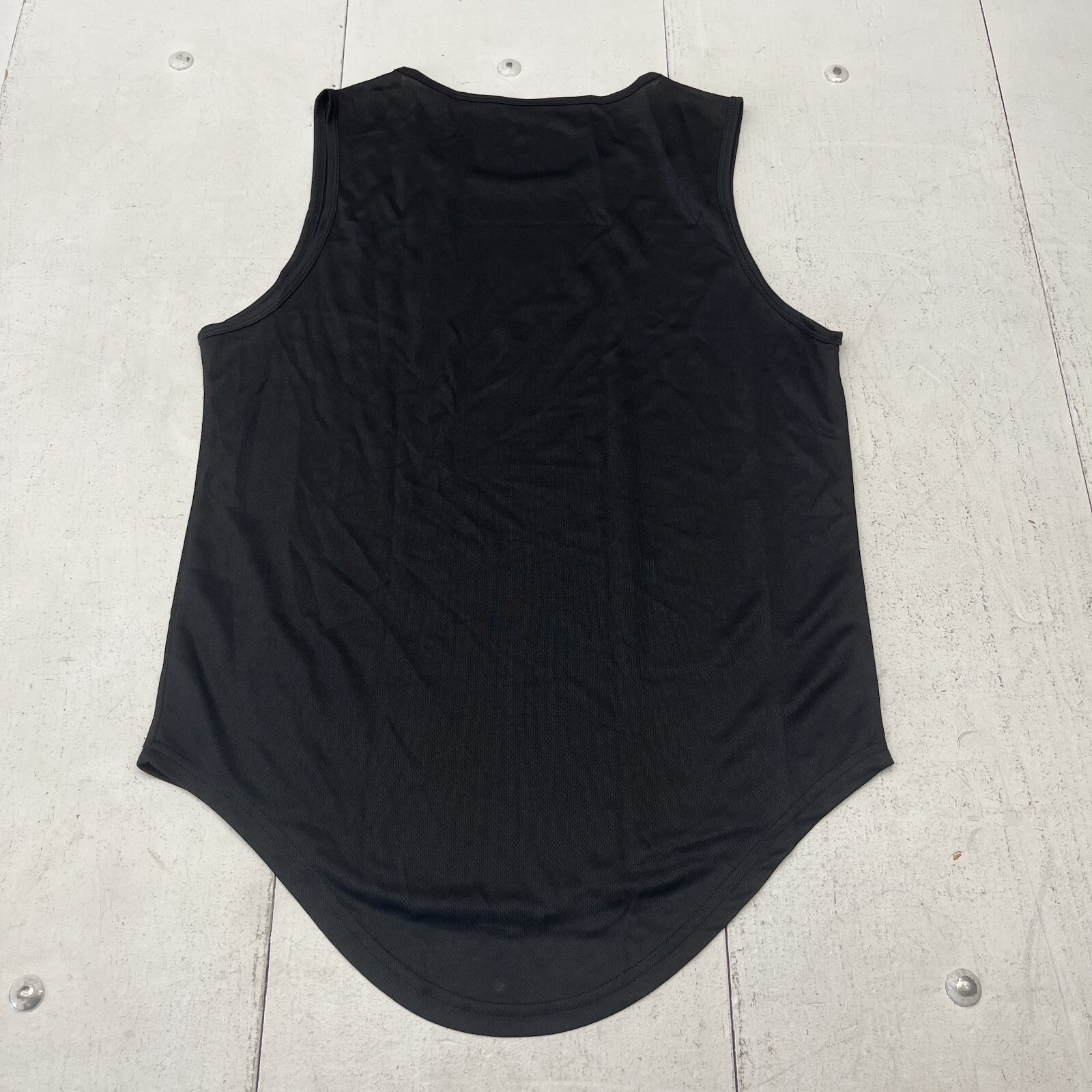 Black Line Print Jersey Oversize Tank Top Men's Size Small NEW gallery