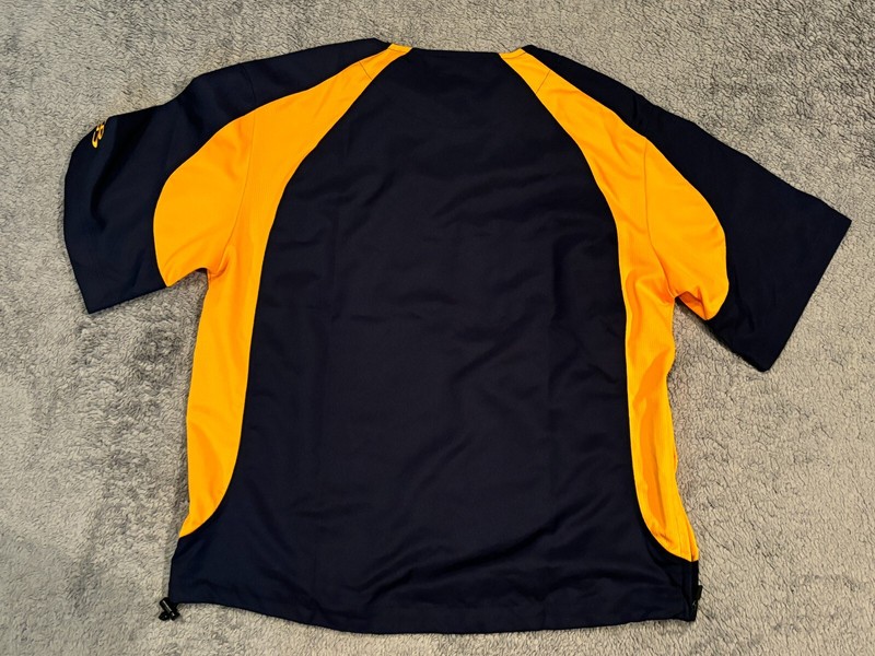 Boombah Short Sleeve Pullover Mens XS Blue Yellow 1/4 Zip Baseball Coaching gallery
