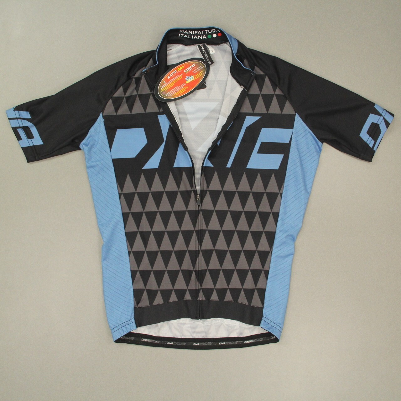 DNA Cycling Men's Full Zip Short Sleeve Rapid Dry Jersey Size Small Italy NWT gallery