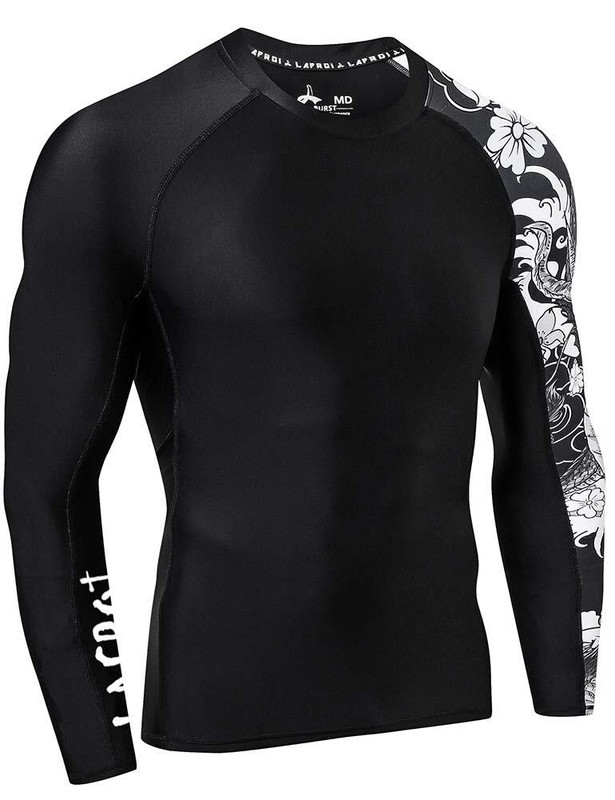 Men's Long Sleeve UPF 50+ Baselayer Skins Performance Fit Compression Rash Gu... gallery