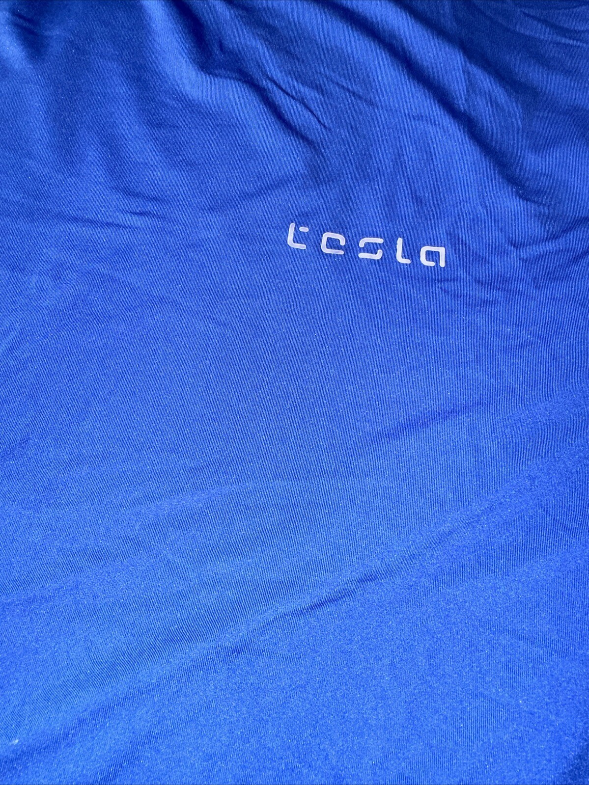 Rare Elon Musk’s TESLA Men’s 3XL S/S Athletic Lite Weight Hyper-Dri Shirt Blue gallery