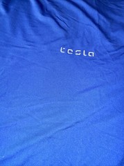 Rare Elon Musk’s TESLA Men’s 3XL S/S Athletic Lite Weight Hyper-Dri Shirt Blue