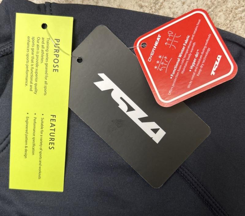 TESLA Active Wear Pullover Jersey Top M Hyper-Dri Dark Gray Long Slv Teslagear gallery