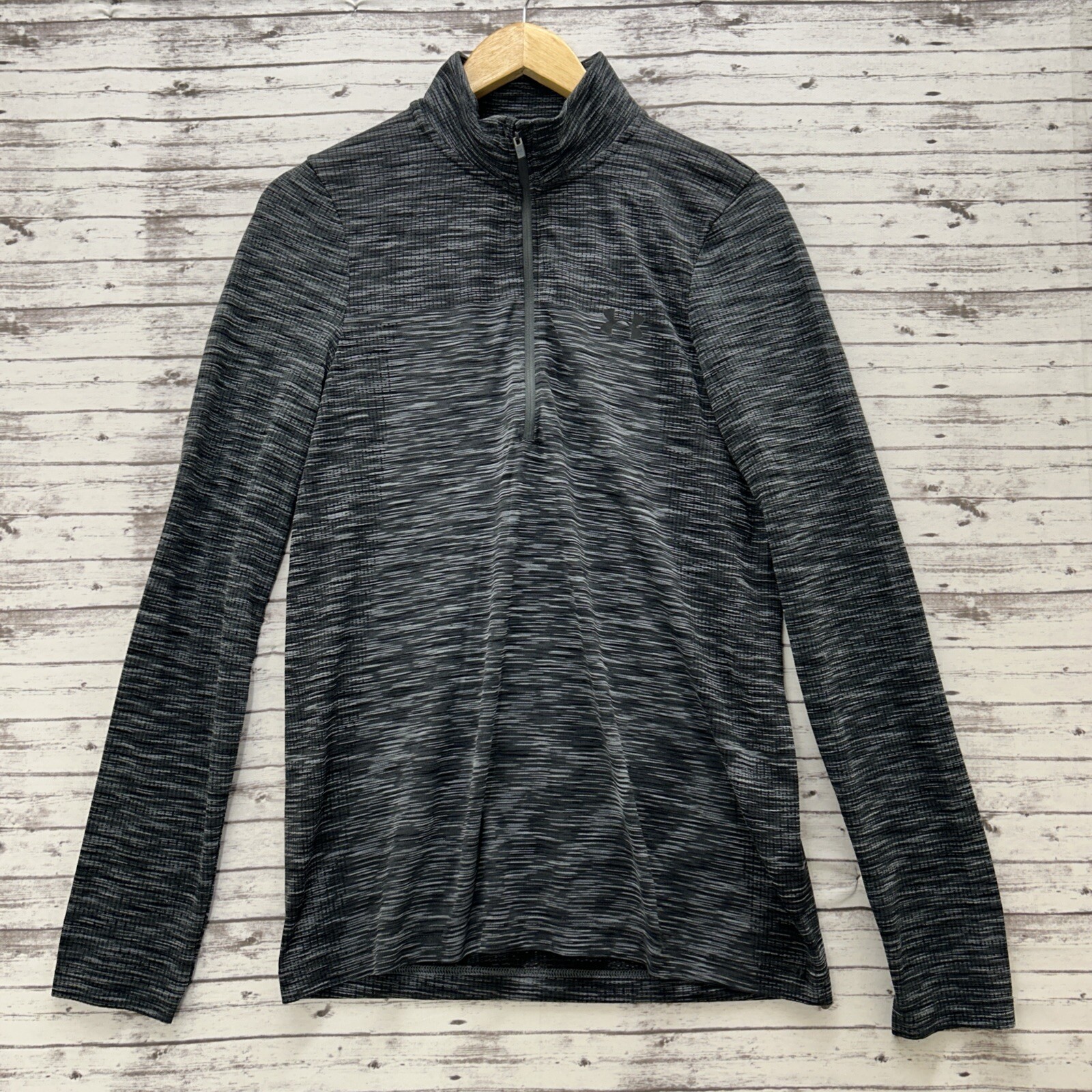 Under Armour Seamless 1/2 Zip Pullover Lightweight Men's Small Gray 1359875 012 gallery