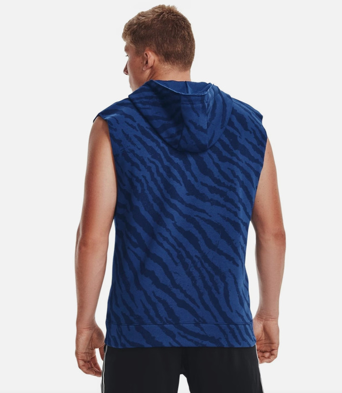 Under Armour Men's Project Rock Rival Fleece Sleeveless Hooded Full-Zip Top M gallery