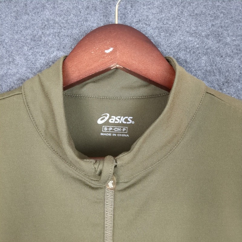 Asics Mens Small 1/4 Zip Pullover Athletic Running Top Thumbhole gallery