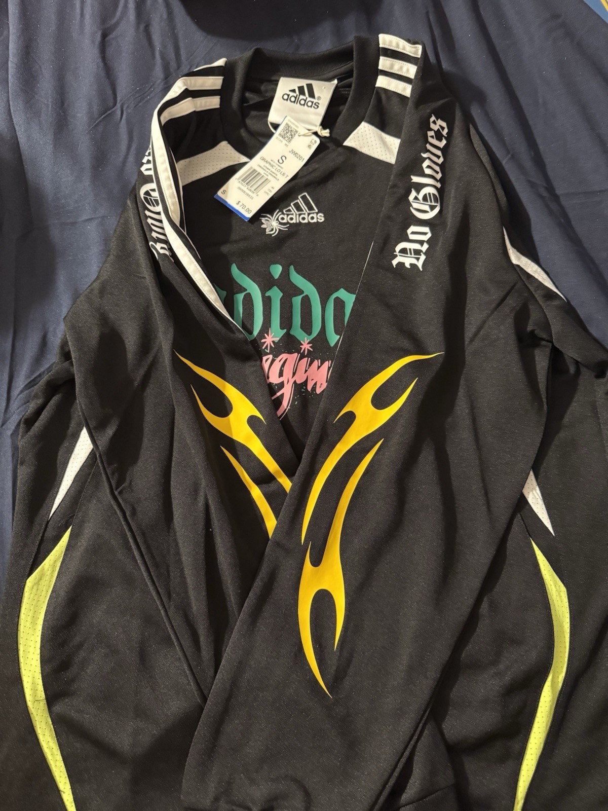 Adidas Spiders Goalkeeper Loose Long Sleeve Shirt Men's Size small Loose Fit NWT gallery