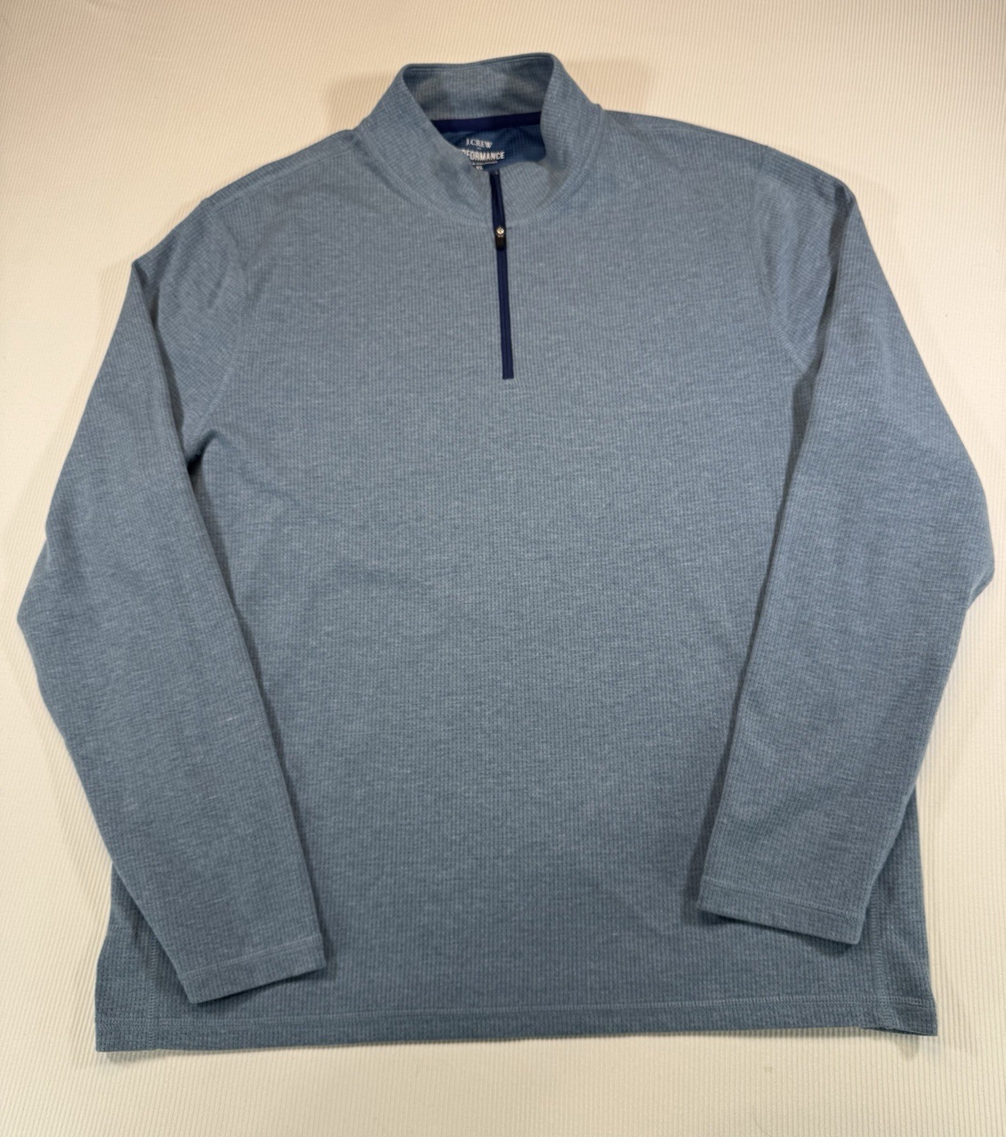 J Crew Performance 1/4 Zip Pullover Mens XL Blue Athletic Golf Stretch Top gallery