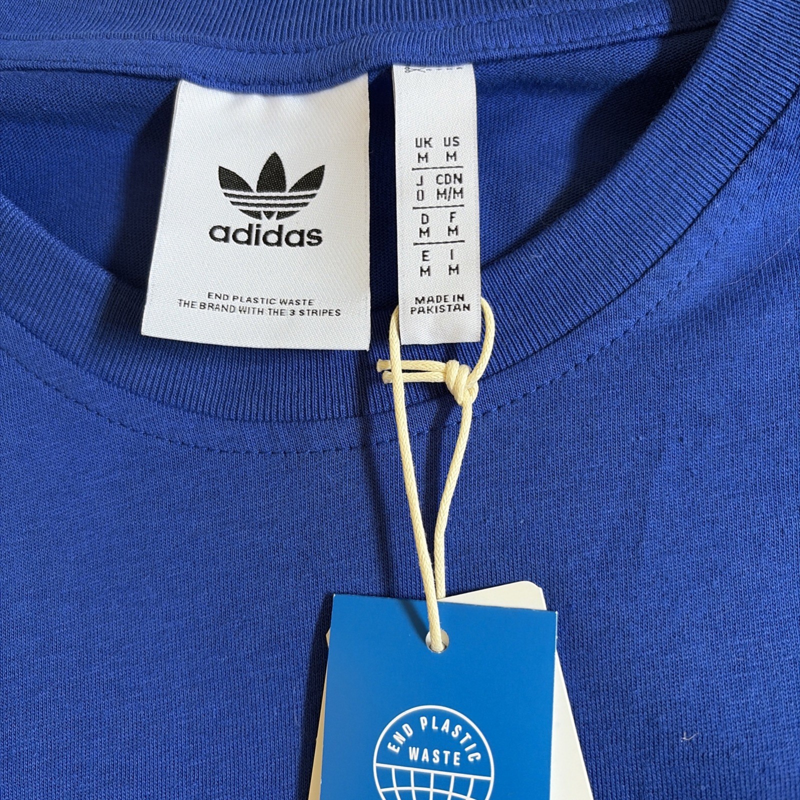NWT Adidas Large T-Shirt Beach Sports Stoked Tee Flower Blue gallery