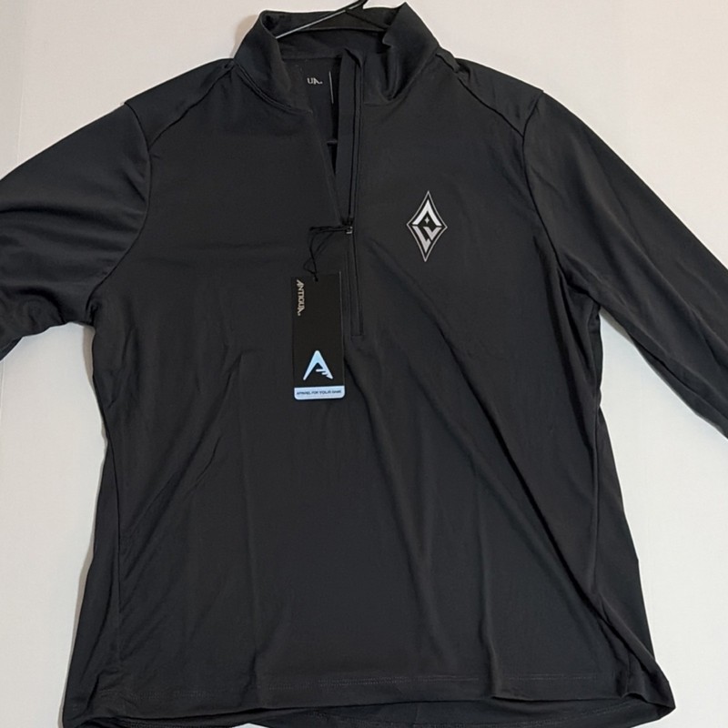 Antigua Women's WNBA Las Vegas Aces L Large Long Sleeve Half Zip performance gallery