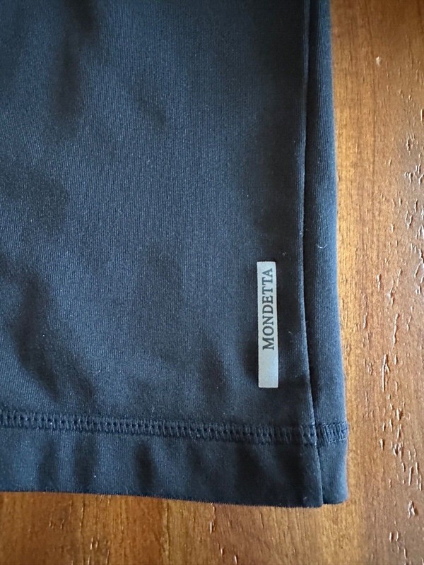 Men's Mondetta Quarter-Zip Athletic Shirt, Black Size M gallery