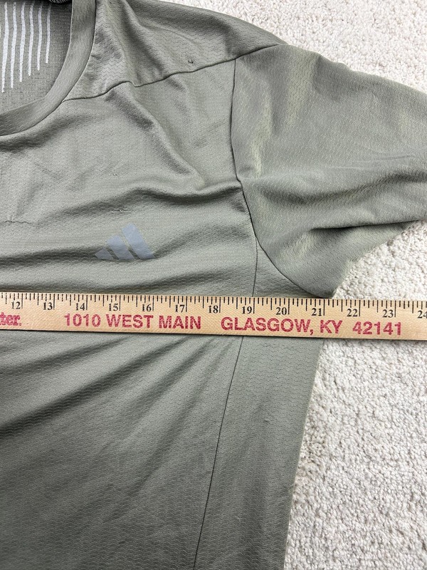 Adidas Shirt Mens Large Training Athletic Lightweight Performance Short Sleeve gallery