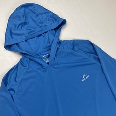 Willit Hooded Active T-Shirt Men’s M Long Sleeve UPF 50+ Sun Protection Blue