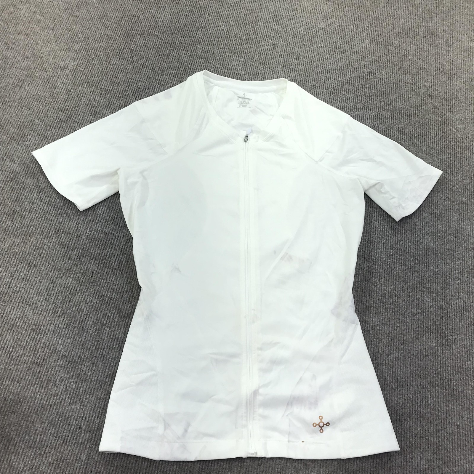 Tommie Copper Shirt Mens Large White Compression Zip Lower Back Support Znergy gallery