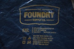 THE FOUNDRY SUPPLY CO. Men’s 6XL Navy Quick-Dri Polo Shirt Cotton Blend