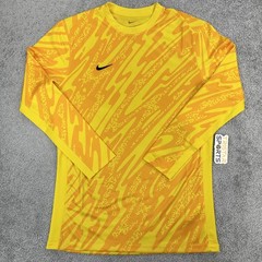 Nike Gardien V Goalkeeper Shirt Mens Medium Yellow Dri-FIT Soccer Jersey Slim