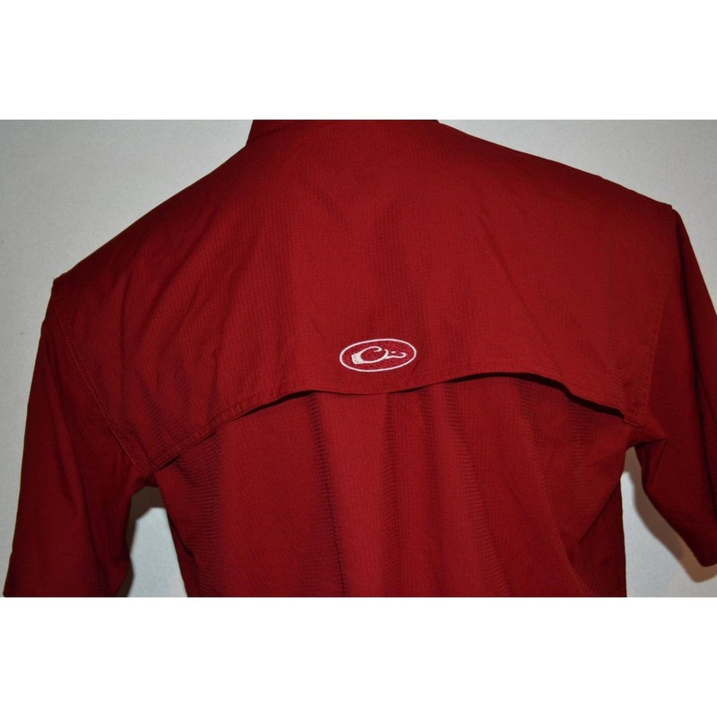 37531 Drake Waterfowl Shirt Alabama Crimson Tide Maroon Size Small Mens gallery