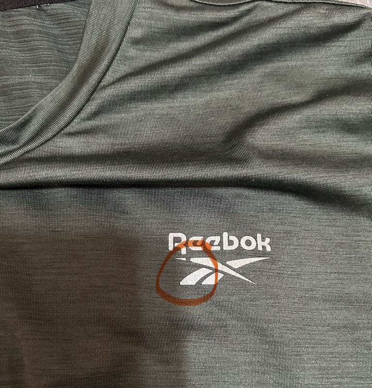 Reebok Mens Performance T Shirt Size M Green Space Dye Short Sleeve Gym Top Read gallery