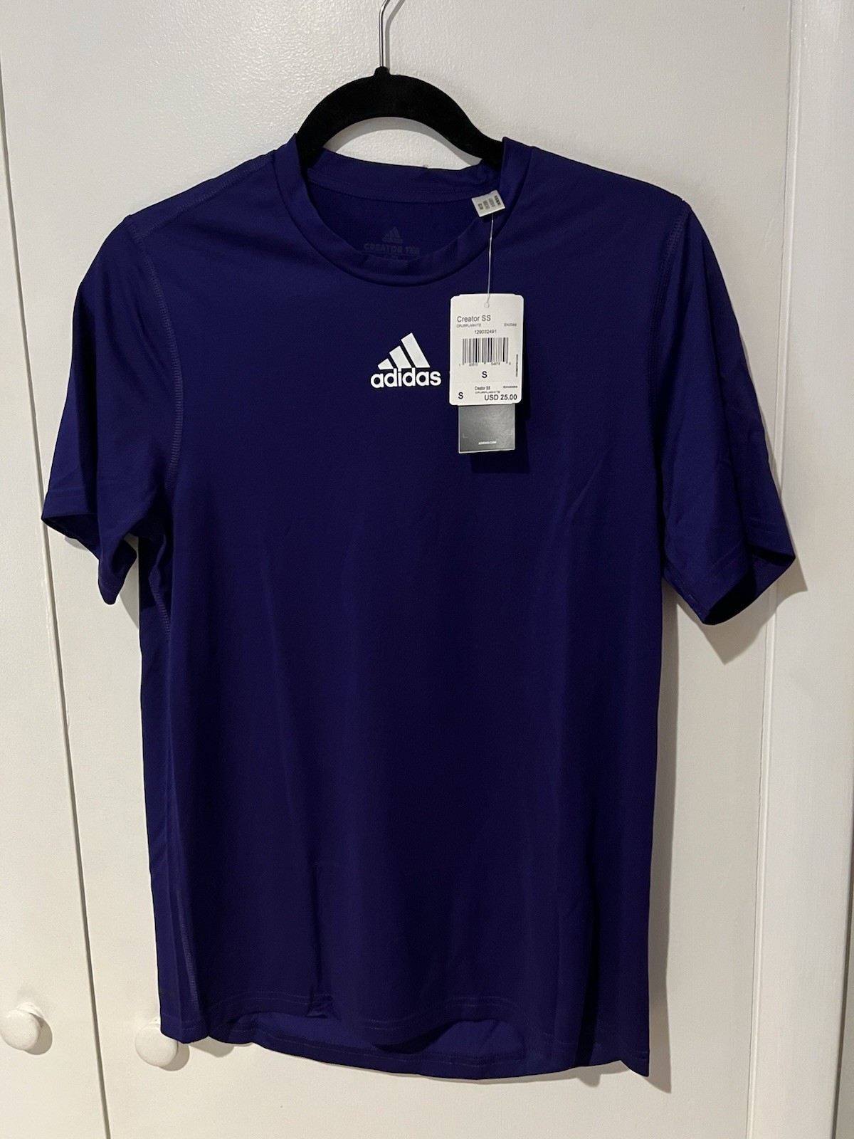 NWT Adidas Creator SS Athletic T-shirt Purple Men's Small Short Sleeve Tee New gallery
