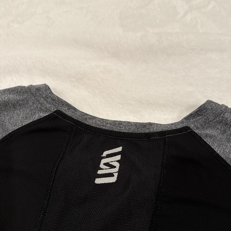 SECOND SKIN Quatroflx High Gauge Compression Shirt Men's XL Grey/Black Athletic gallery