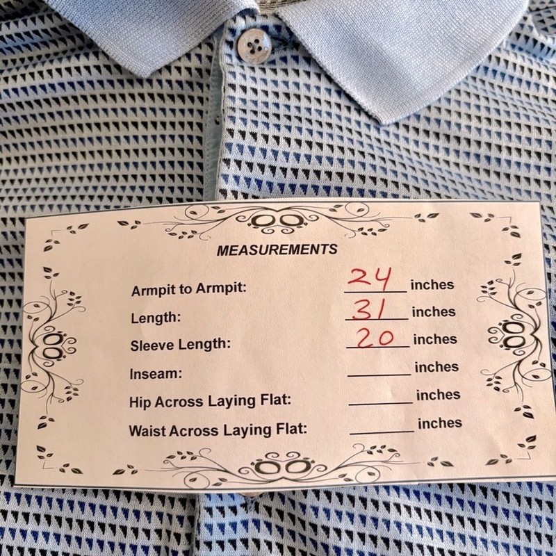 Bobby Jones Collection Polo Blue and Black Shirt with Pocket - XL gallery