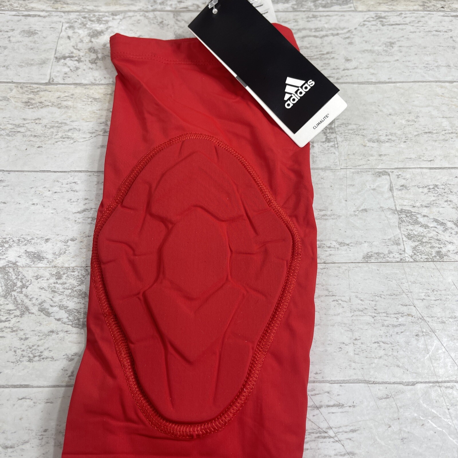 NWT Adidas Techfit Padded Compression Arm Elbow Red 2XLT Tall. 1 Sleeve gallery