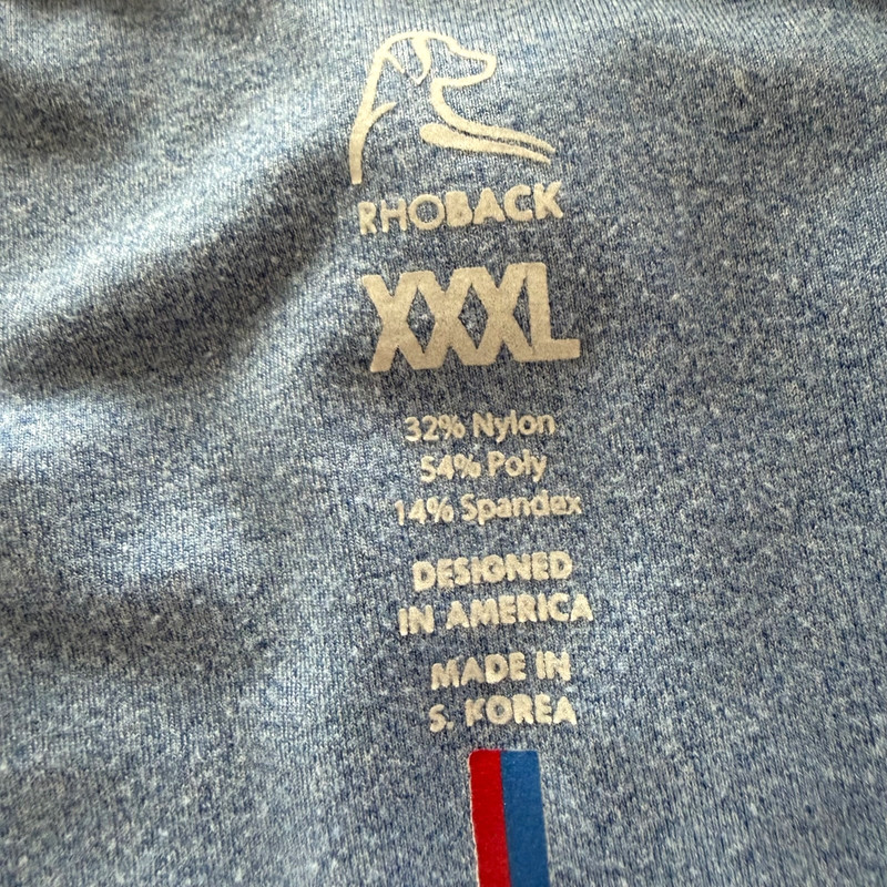 Rhoback 1/4 Zip Sweater Pullover Mens 3XL Blue Comfort Stretch Long Sleeve gallery