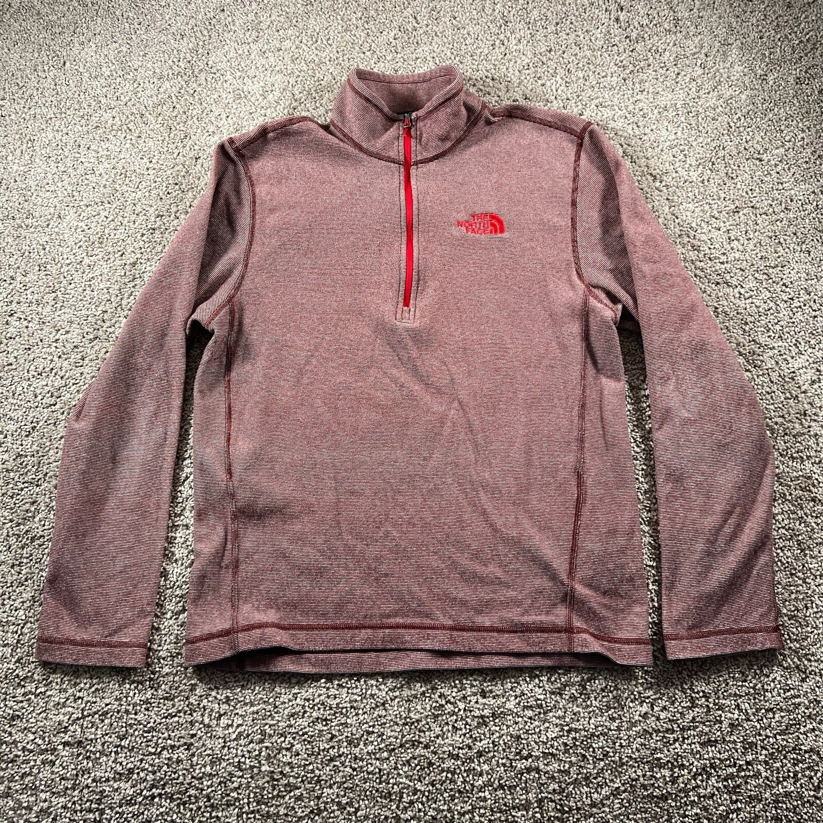 The North Face Sweater Mens Small 1/4 Zip Pullover Sport Stretch Preppy Hiking gallery