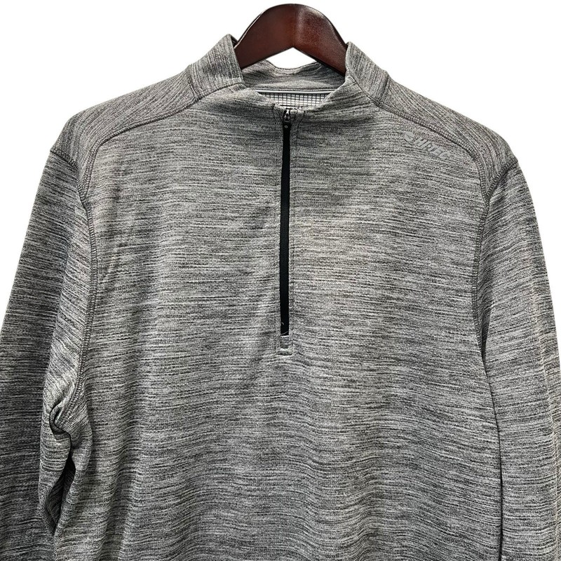 Hi-Tec Men’s Gray Quarter Zip Performance Pullover Activewear Shirt Size XL gallery